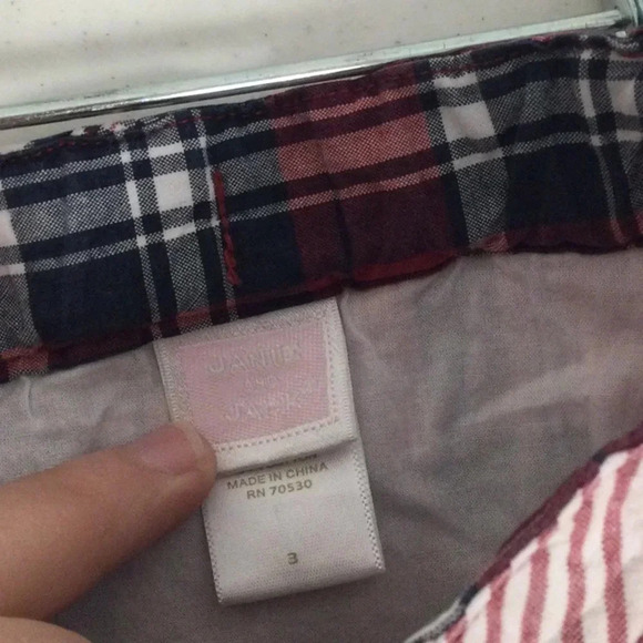 Janie & Jack Adjustable Button Plaid Skirt size 3 - Picture 4 of 4